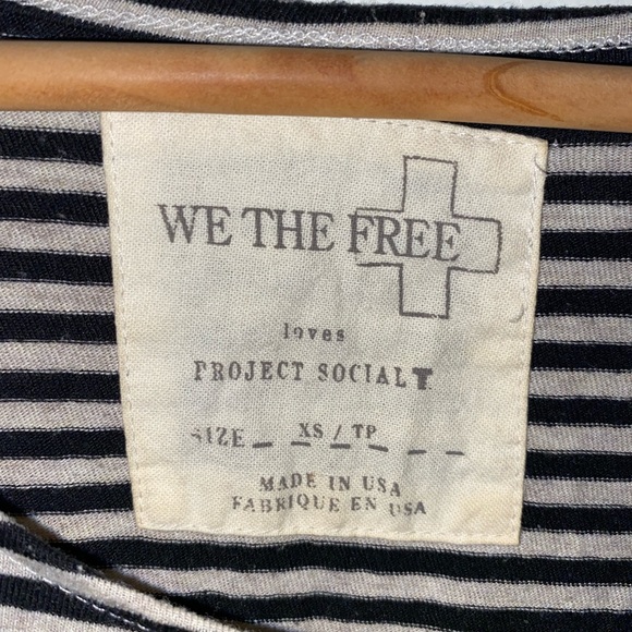 Free people peplum striped shirt - Picture 2 of 3